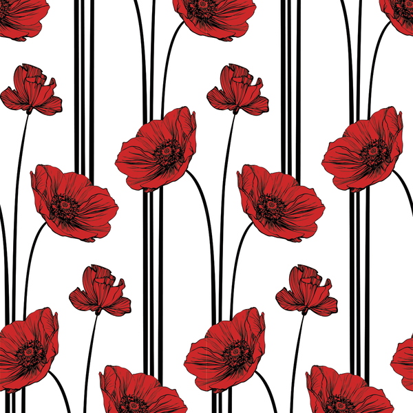 Poppy - Classic - Trendy Custom Wallpaper | Contemporary Wallpaper Designs | The Detroit Wallpaper Co.