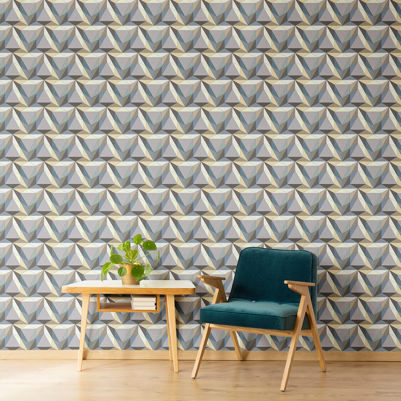 Pyramid - Apex - Trendy Custom Wallpaper | Contemporary Wallpaper Designs | The Detroit Wallpaper Co.