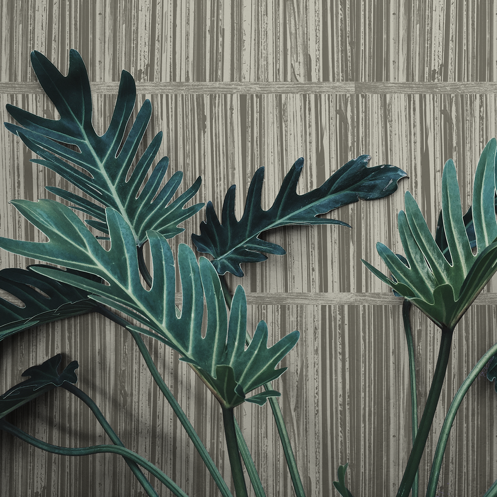 Record Shelf - Old School - Trendy Custom Wallpaper | Contemporary Wallpaper Designs | The Detroit Wallpaper Co.