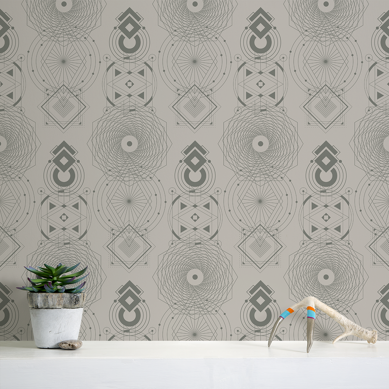 Sacred Geometry - Balance - Trendy Custom Wallpaper | Contemporary Wallpaper Designs | The Detroit Wallpaper Co.