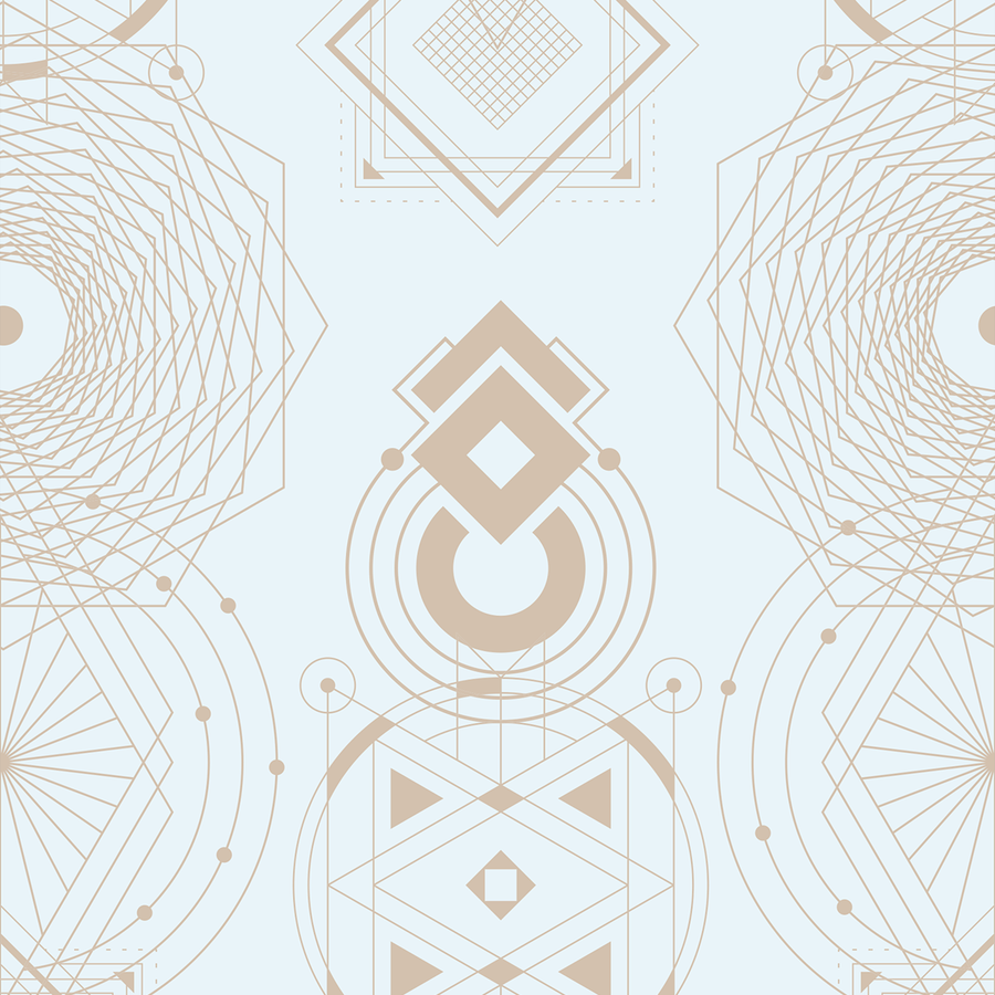 Sacred Geometry - Believe - Trendy Custom Wallpaper | Contemporary Wallpaper Designs | The Detroit Wallpaper Co.