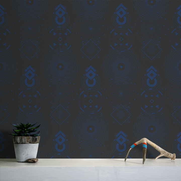 Sacred Geometry - Eternity - Trendy Custom Wallpaper | Contemporary Wallpaper Designs | The Detroit Wallpaper Co.