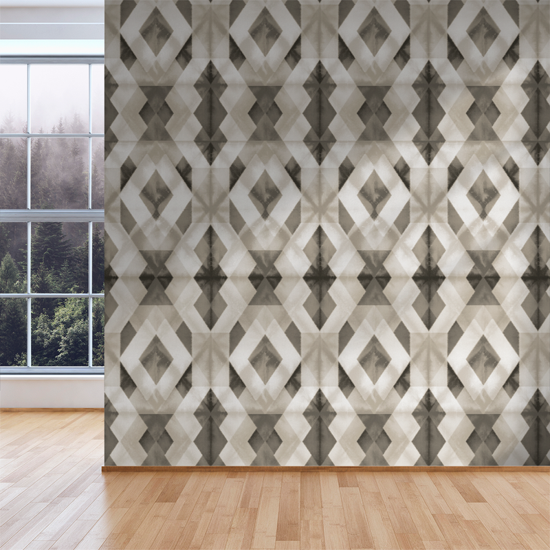 Shibori - Almond - Trendy Custom Wallpaper | Contemporary Wallpaper Designs | The Detroit Wallpaper Co.