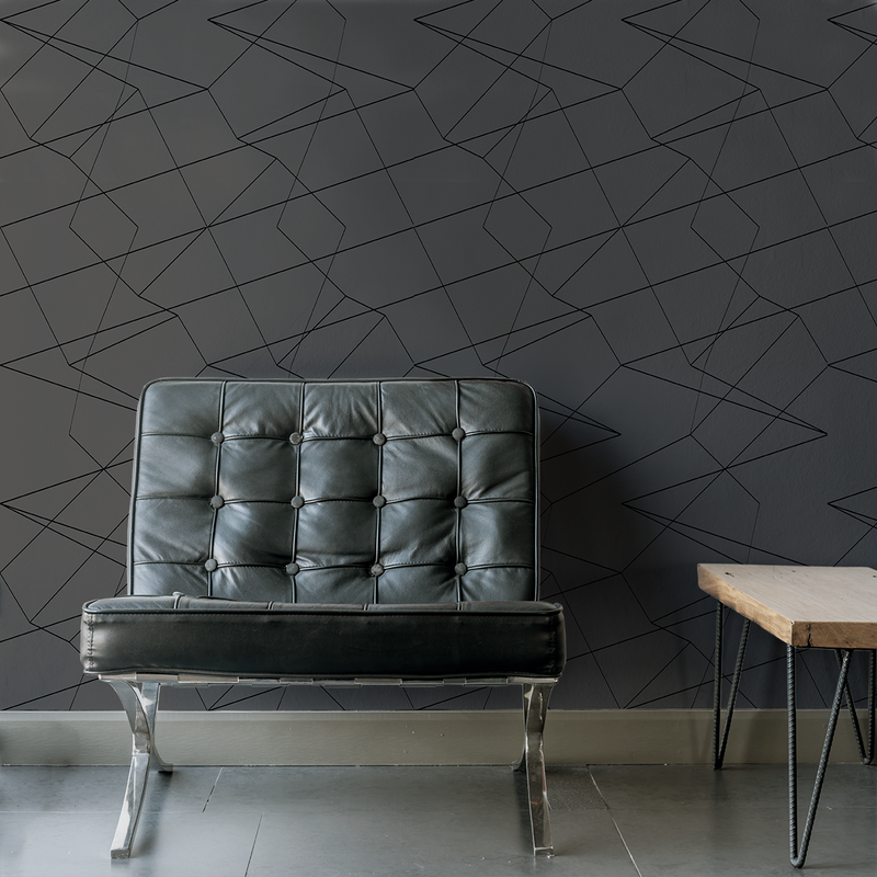 Spatial - Cut - Trendy Custom Wallpaper | Contemporary Wallpaper Designs | The Detroit Wallpaper Co.
