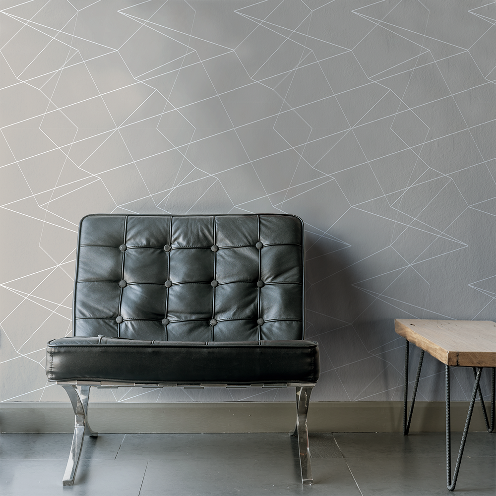 Spatial - Toupe - Trendy Custom Wallpaper | Contemporary Wallpaper Designs | The Detroit Wallpaper Co.