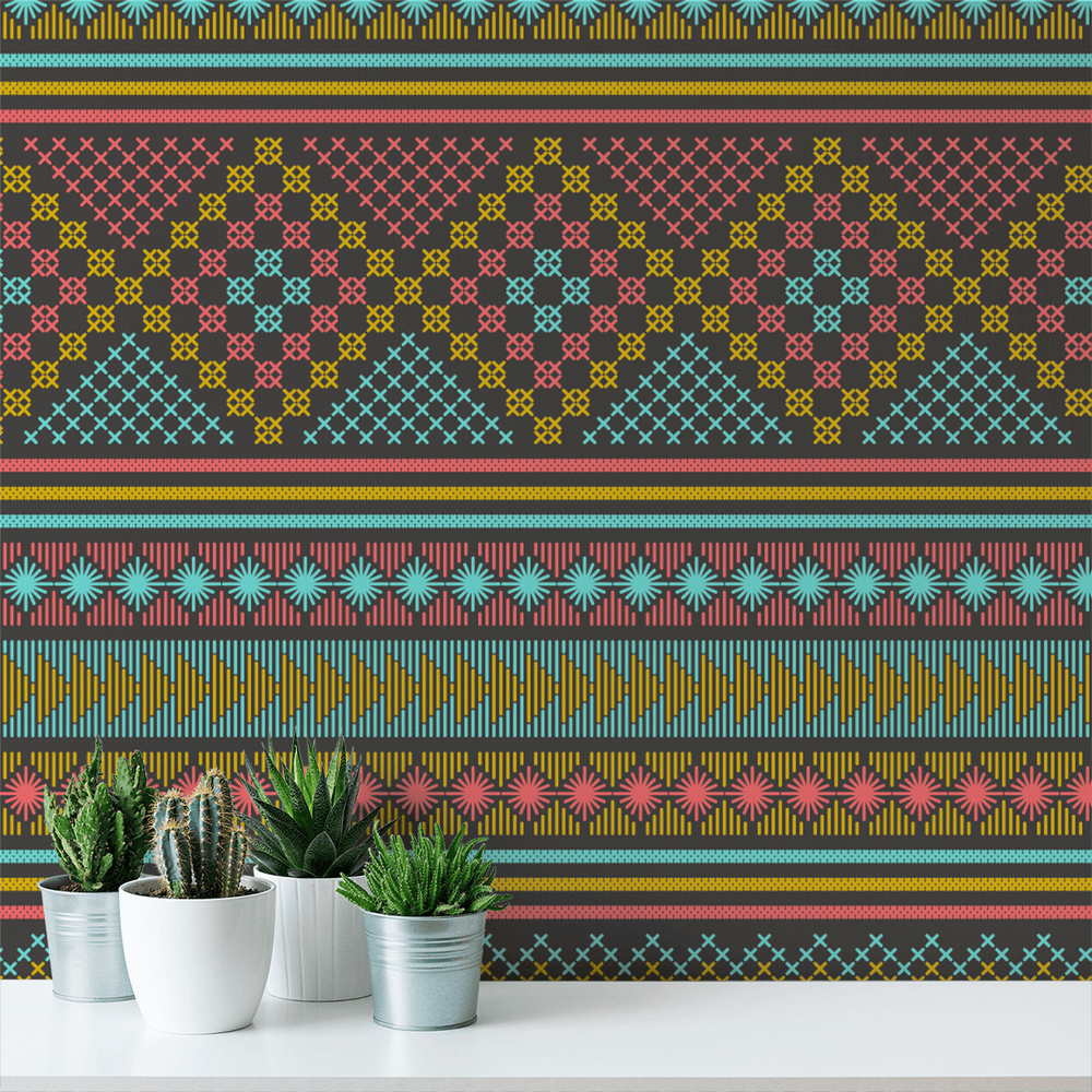 Stitch - Smyrna - The Detroit Wallpaper Co.