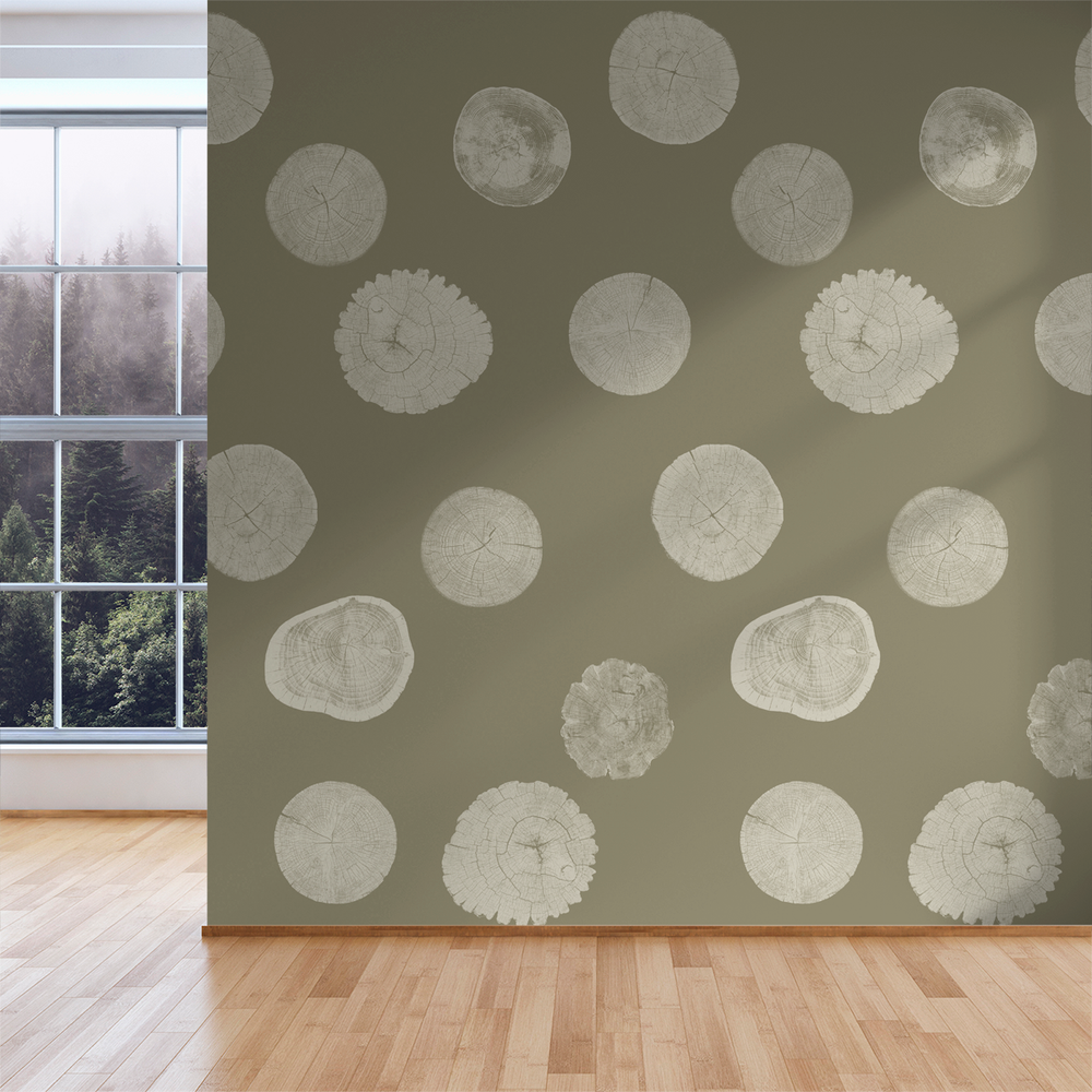 Stumped - Trailhead - Trendy Custom Wallpaper | Contemporary Wallpaper Designs | The Detroit Wallpaper Co.