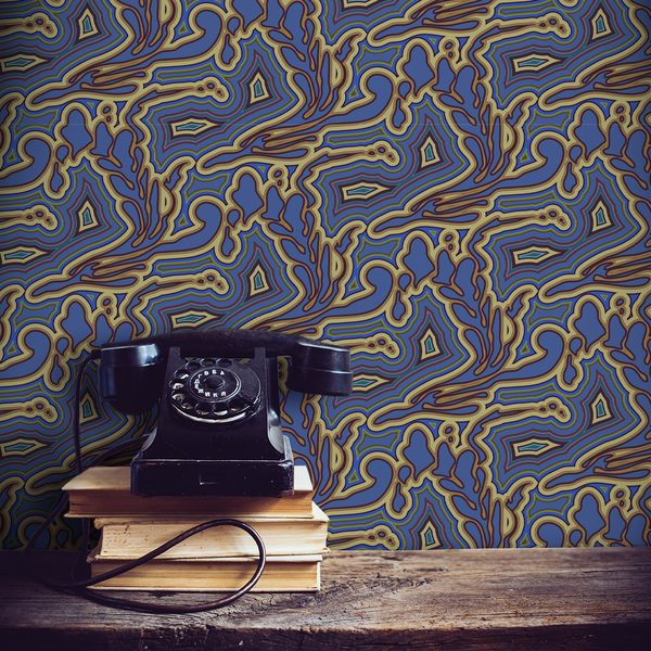 Submariner - Obsidian - Trendy Custom Wallpaper | Contemporary Wallpaper Designs | The Detroit Wallpaper Co.