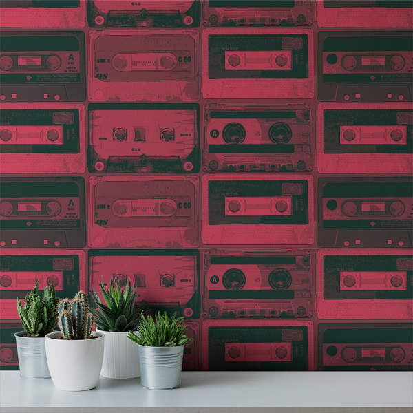 Tapestack - Mixtape - Trendy Custom Wallpaper | Contemporary Wallpaper Designs | The Detroit Wallpaper Co.