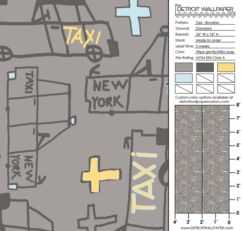 Taxi - Brooklyn <br> Heidelberg Project - The Detroit Wallpaper Co.
