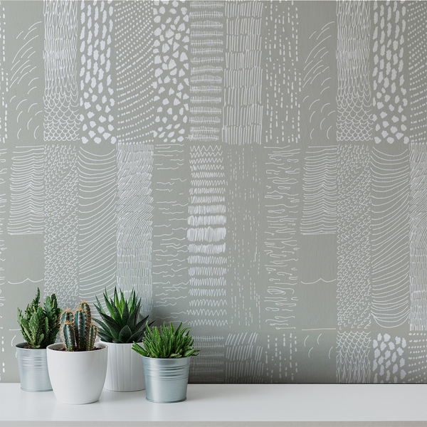 Terra - Fog <br> Elizabeth Salonen - Trendy Custom Wallpaper | Contemporary Wallpaper Designs | The Detroit Wallpaper Co.