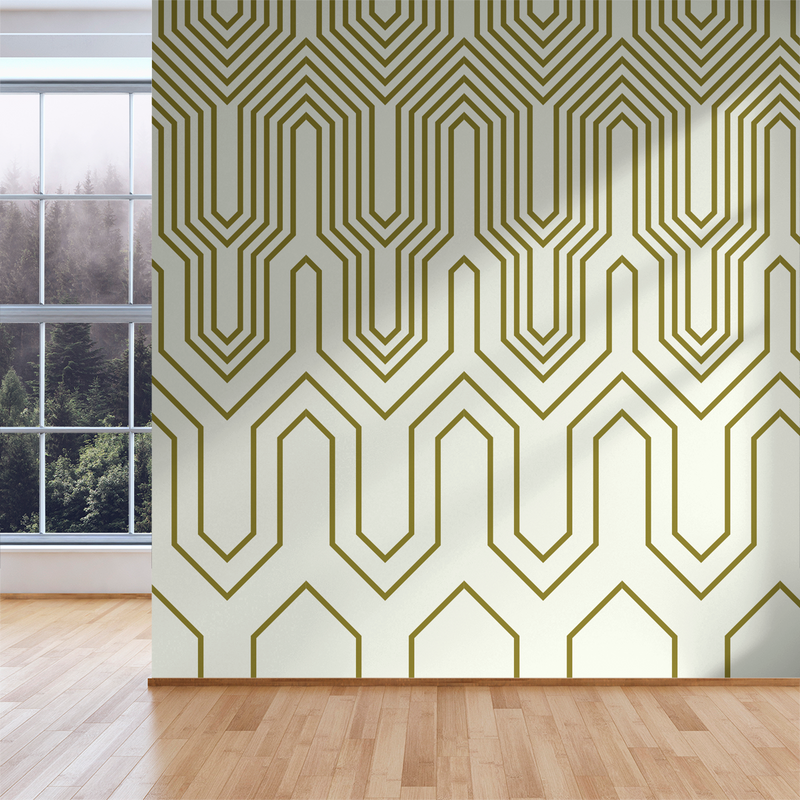 Thumbs Up - Golden - Trendy Custom Wallpaper | Contemporary Wallpaper Designs | The Detroit Wallpaper Co.