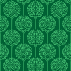 Topiary - Emerald - Trendy Custom Wallpaper | Contemporary Wallpaper Designs | The Detroit Wallpaper Co.
