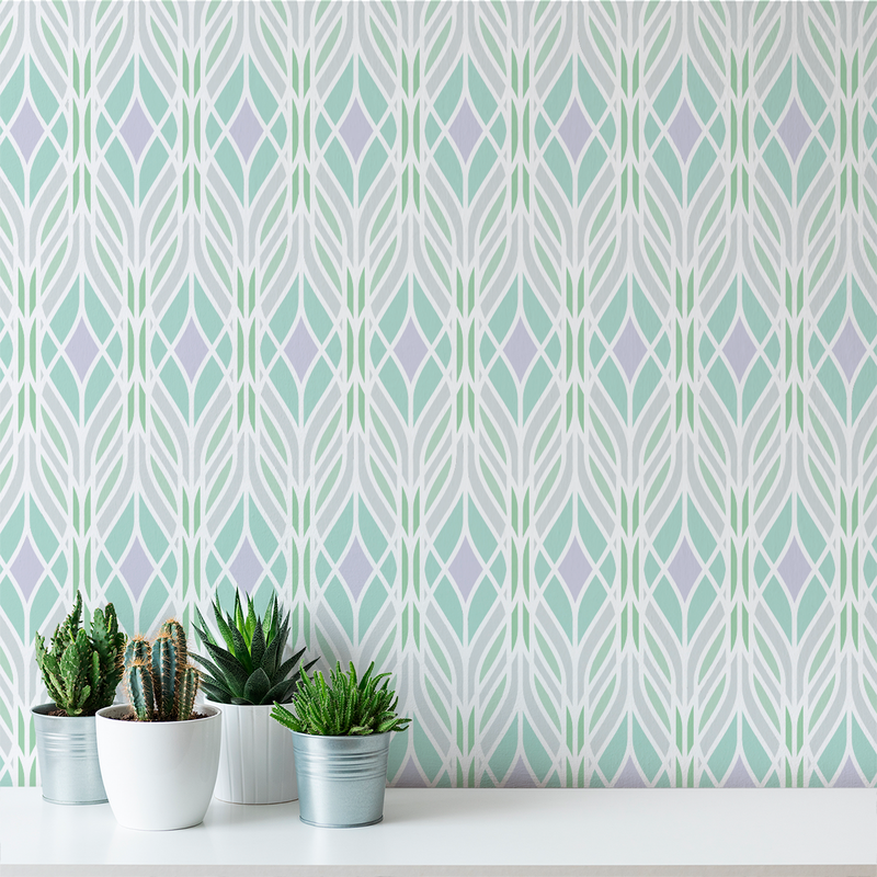 Trellis - Frozen - Trendy Custom Wallpaper | Contemporary Wallpaper Designs | The Detroit Wallpaper Co.