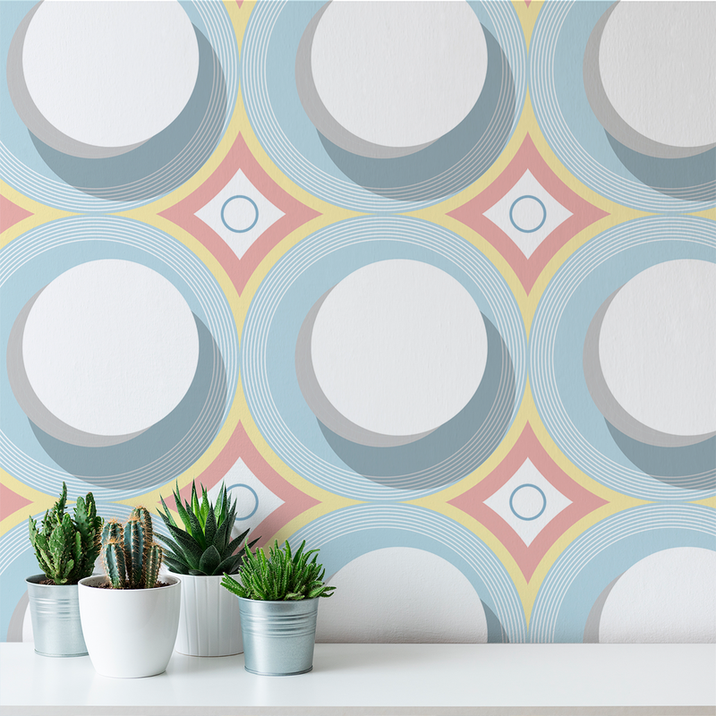 Turn Table - Flow - Trendy Custom Wallpaper | Contemporary Wallpaper Designs | The Detroit Wallpaper Co.