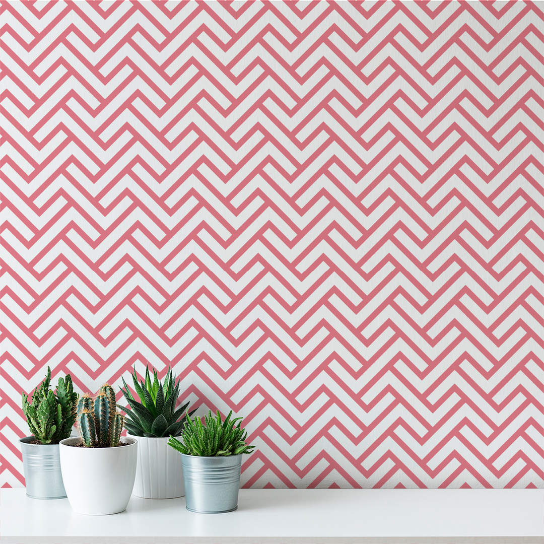 Turnkey Chevron - Fille - The Detroit Wallpaper Co.