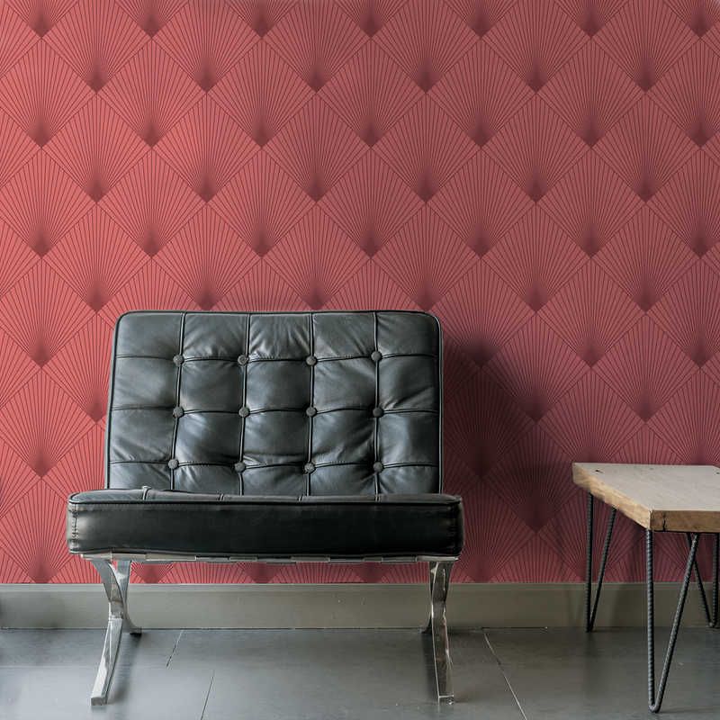 Uplift - Rouge - Trendy Custom Wallpaper | Contemporary Wallpaper Designs | The Detroit Wallpaper Co.