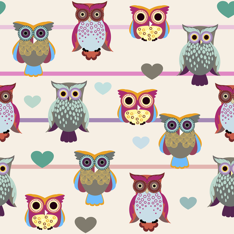 Whoot - Tea Party - Trendy Custom Wallpaper | Contemporary Wallpaper Designs | The Detroit Wallpaper Co.