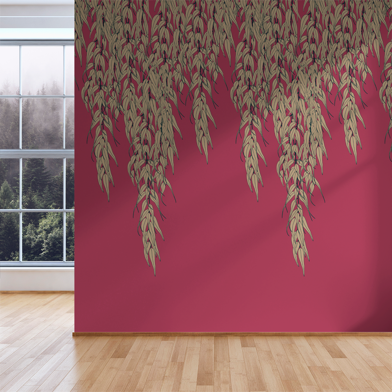 Willow - Harvest - Trendy Custom Wallpaper | Contemporary Wallpaper Designs | The Detroit Wallpaper Co.