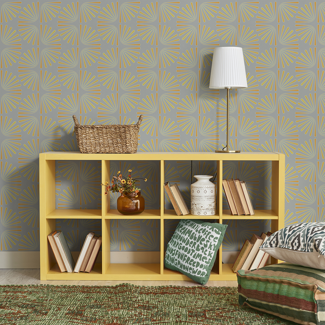 Worm - Sunray - Trendy Custom Wallpaper | Contemporary Wallpaper Designs | The Detroit Wallpaper Co.