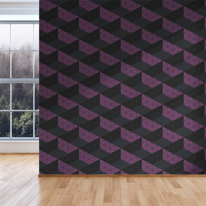 Zig Zag - Evening - Trendy Custom Wallpaper | Contemporary Wallpaper Designs | The Detroit Wallpaper Co.